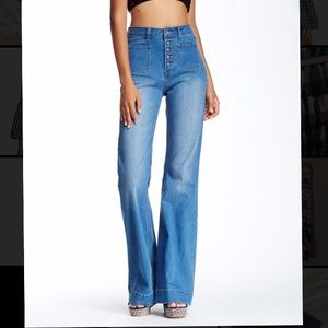 High Waisted Boho Jeans